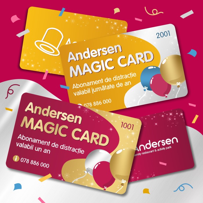 Abonamente ANUALE de distracție Andersen Magic Card!